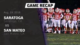Recap: Saratoga  vs. San Mateo  2016