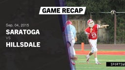 Recap: Saratoga  vs. Hillsdale  2015