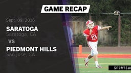 Recap: Saratoga  vs. Piedmont Hills  2016