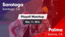 Matchup: Saratoga  vs. Palma  2016
