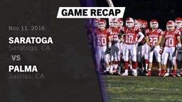 Recap: Saratoga  vs. Palma  2016