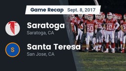 Recap: Saratoga  vs. Santa Teresa  2017