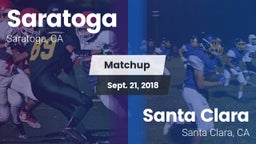 Matchup: Saratoga  vs. Santa Clara  2018