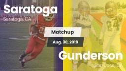 Matchup: Saratoga  vs. Gunderson  2019