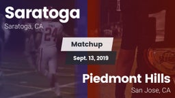 Matchup: Saratoga  vs. Piedmont Hills  2019