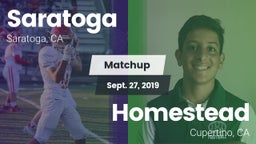 Matchup: Saratoga  vs. Homestead  2019