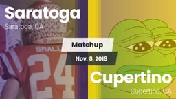 Matchup: Saratoga  vs. Cupertino  2019