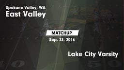 Matchup: East Valley High vs. Lake City Varsity 2016