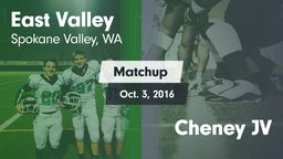 Matchup: East Valley High vs. Cheney JV 2016