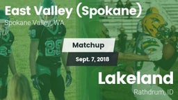 Matchup: East Valley High vs. Lakeland  2018