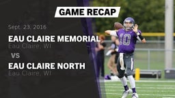 Recap: Eau Claire Memorial  vs. Eau Claire North  2016