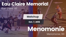 Matchup: Eau Claire Memorial vs. Menomonie  2016