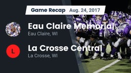 Recap: Eau Claire Memorial  vs. La Crosse Central  2017