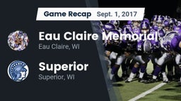 Recap: Eau Claire Memorial  vs. Superior  2017