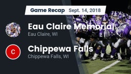 Recap: Eau Claire Memorial  vs. Chippewa Falls  2018
