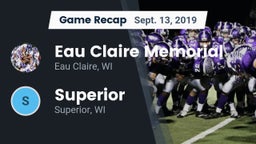 Recap: Eau Claire Memorial  vs. Superior  2019