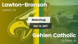 Matchup: Lawton-Bronson High vs. Gehlen Catholic  2017