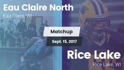 Matchup: Eau Claire North vs. Rice Lake  2017