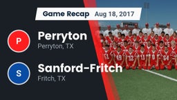 Recap: Perryton  vs. Sanford-Fritch  2017
