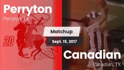 Matchup: Perryton  vs. Canadian  2017