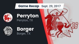 Recap: Perryton  vs. Borger  2017
