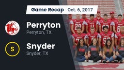 Recap: Perryton  vs. Snyder  2017