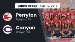 Recap: Perryton  vs. Canyon  2018