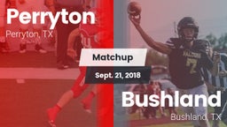 Matchup: Perryton  vs. Bushland  2018