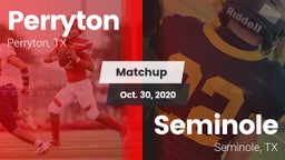 Matchup: Perryton  vs. Seminole  2020