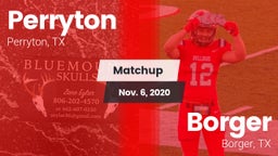 Matchup: Perryton  vs. Borger  2020