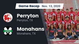 Recap: Perryton  vs. Monahans  2020
