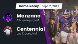 Recap: Manzano  vs. Centennial  2017