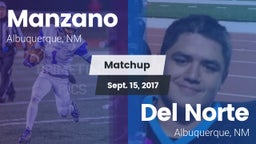 Matchup: Manzano  vs. Del Norte  2017