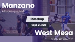 Matchup: Manzano  vs. West Mesa  2018
