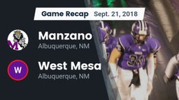 Recap: Manzano  vs. West Mesa  2018