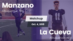 Matchup: Manzano  vs. La Cueva  2018