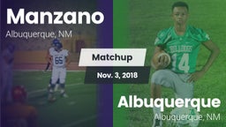Matchup: Manzano  vs. Albuquerque  2018