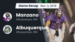 Recap: Manzano  vs. Albuquerque  2018