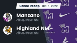 Recap: Manzano  vs. Highland  NM 2022