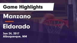 Manzano  vs Eldorado  Game Highlights - Jan 24, 2017