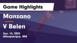 Manzano  vs V Belen Game Highlights - Jan. 14, 2023