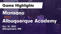 Manzano  vs Albuquerque Academy  Game Highlights - Oct. 22, 2023
