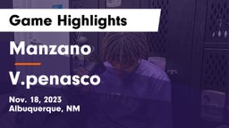 Manzano  vs V.penasco Game Highlights - Nov. 18, 2023