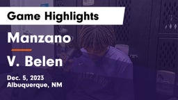 Manzano  vs V. Belen Game Highlights - Dec. 5, 2023