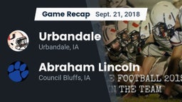 Recap: Urbandale  vs. Abraham Lincoln  2018