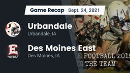 Recap: Urbandale  vs. Des Moines East  2021