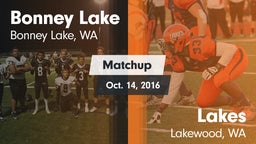 Matchup: Bonney Lake High vs. Lakes  2016