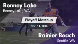 Matchup: Bonney Lake High vs. Rainier Beach  2016