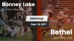 Matchup: Bonney Lake High vs. Bethel  2017