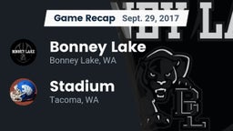 Recap: Bonney Lake  vs. Stadium  2017